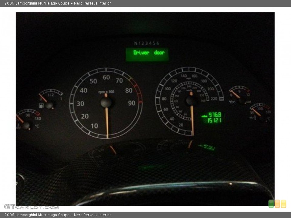 Nero Perseus Interior Gauges for the 2006 Lamborghini Murcielago Coupe #104865902