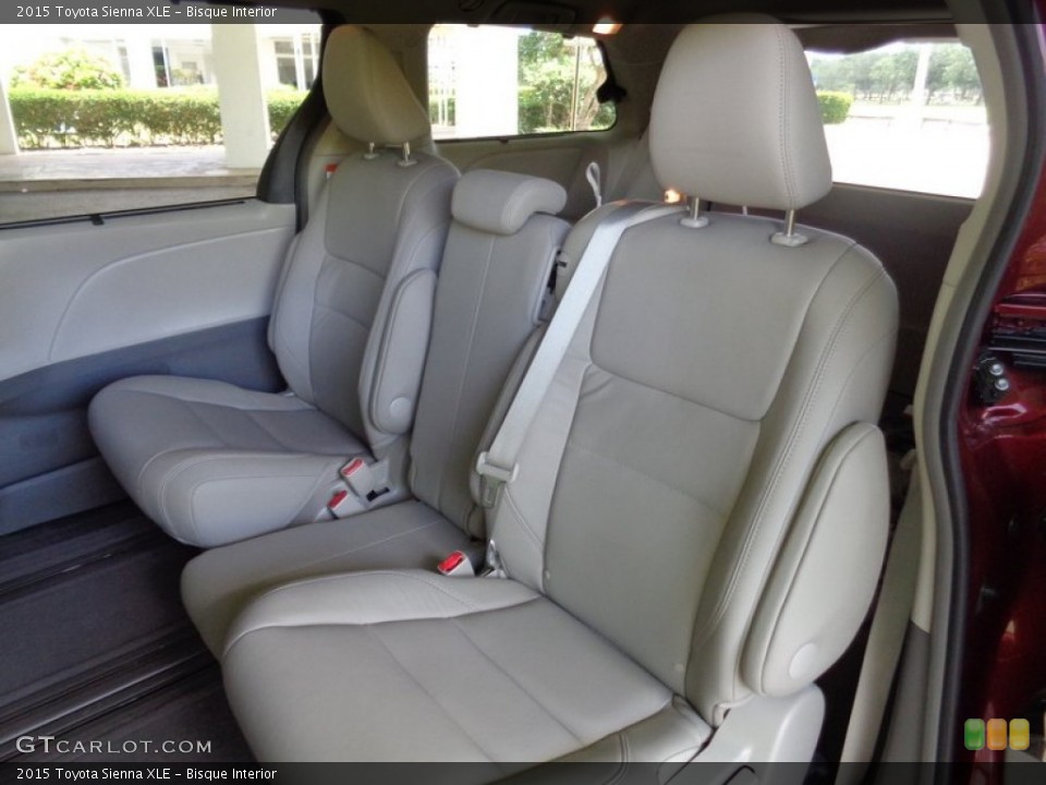 Bisque Interior Rear Seat For The 2015 Toyota Sienna Xle