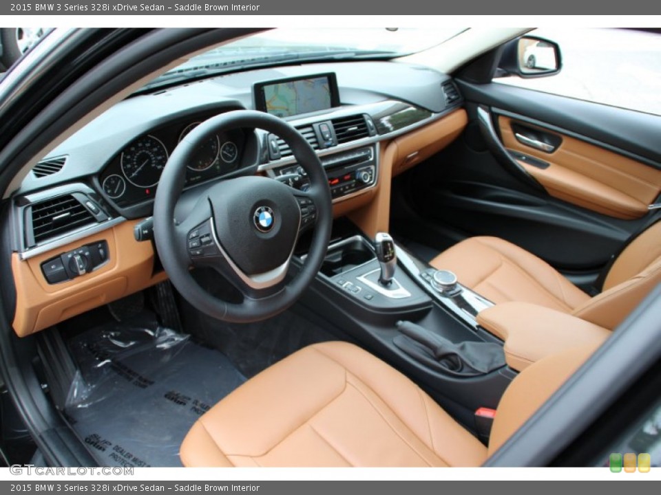 Saddle Brown Interior Photo for the 2015 BMW 3 Series 328i xDrive Sedan #104873708