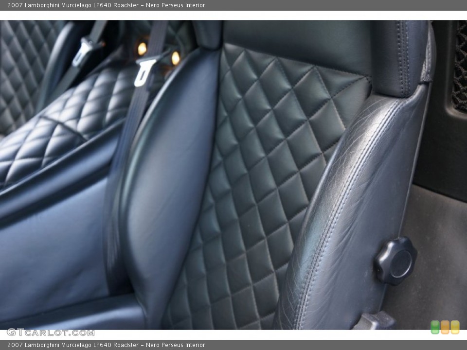 Nero Perseus Interior Front Seat for the 2007 Lamborghini Murcielago LP640 Roadster #104878622
