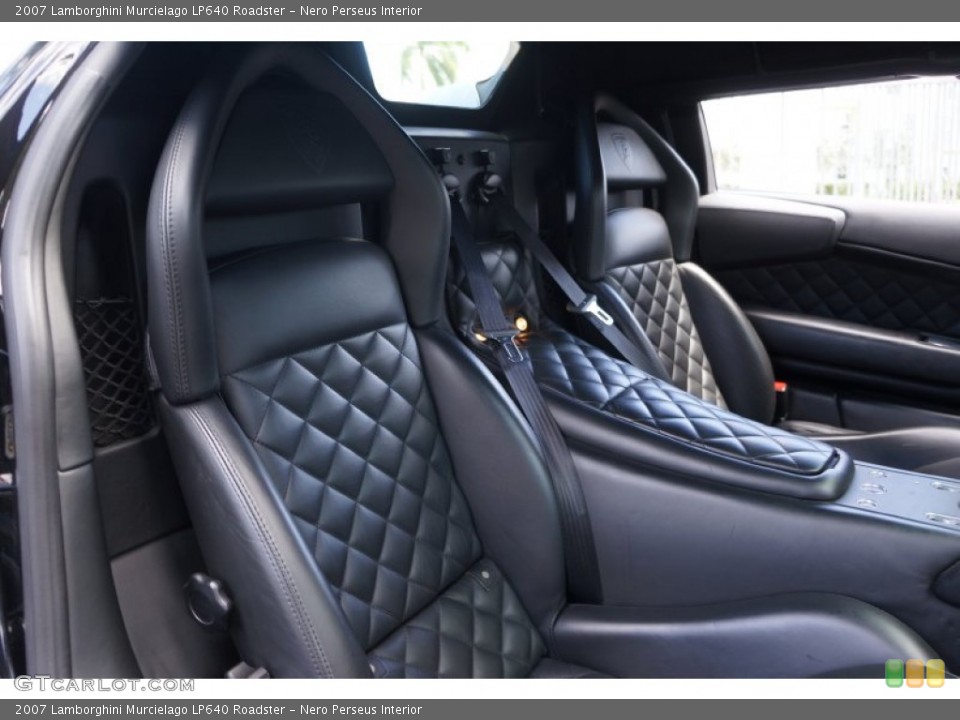Nero Perseus Interior Front Seat for the 2007 Lamborghini Murcielago LP640 Roadster #104878700