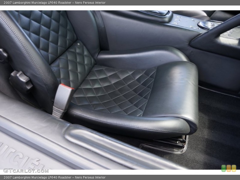 Nero Perseus Interior Front Seat for the 2007 Lamborghini Murcielago LP640 Roadster #104878715