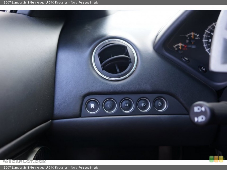 Nero Perseus Interior Controls for the 2007 Lamborghini Murcielago LP640 Roadster #104878847
