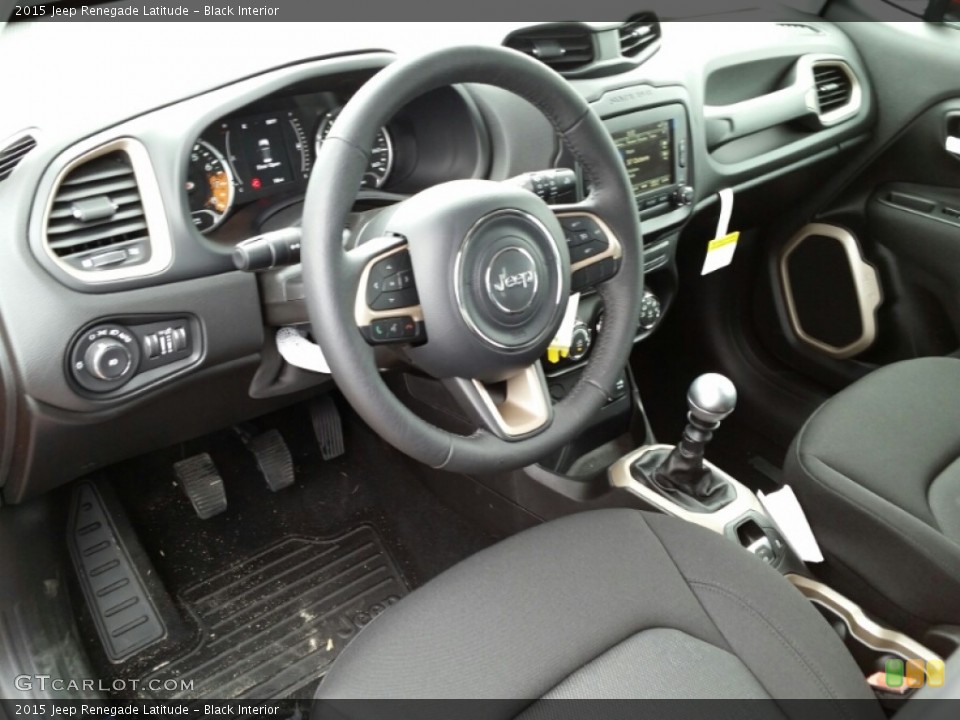 Black Interior Photo for the 2015 Jeep Renegade Latitude #104880047