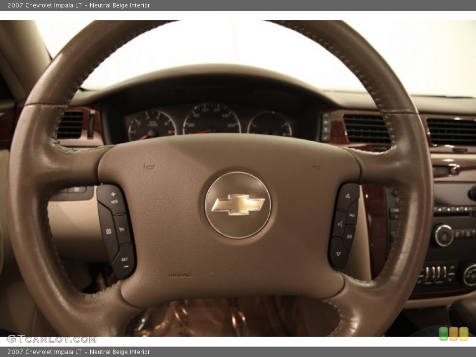 Neutral Beige Interior Steering Wheel for the 2007 Chevrolet Impala LT #104883902