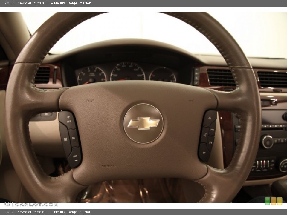 Neutral Beige Interior Steering Wheel for the 2007 Chevrolet Impala LT #104883902