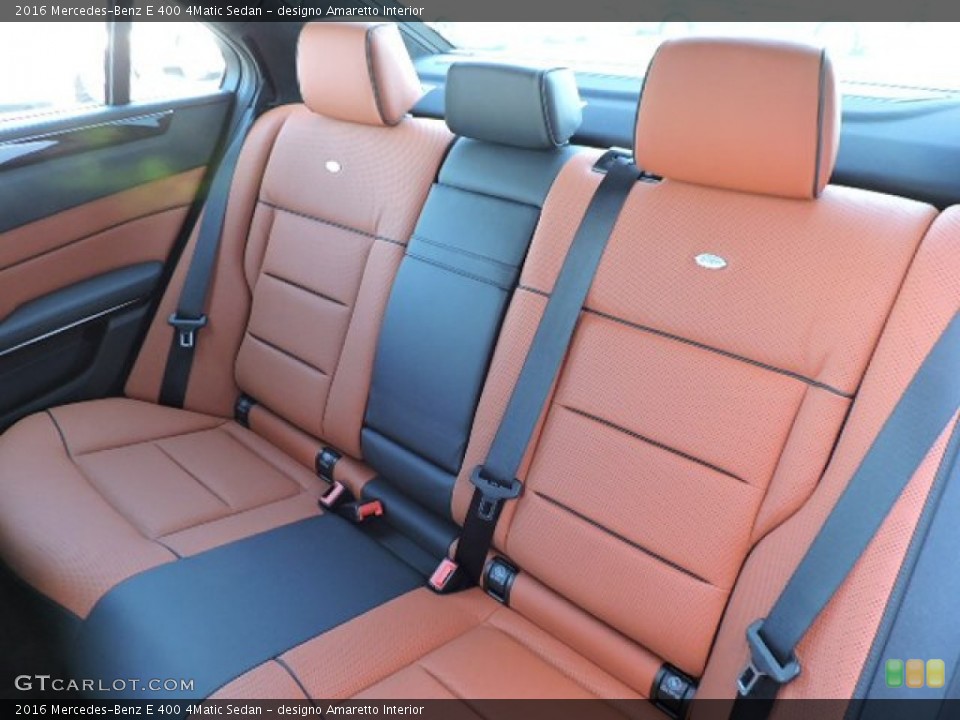 designo Amaretto Interior Rear Seat for the 2016 Mercedes-Benz E 400 4Matic Sedan #104890985