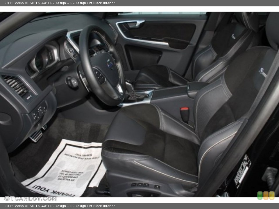 R-Design Off Black Interior Front Seat for the 2015 Volvo XC60 T6 AWD R-Design #104892845