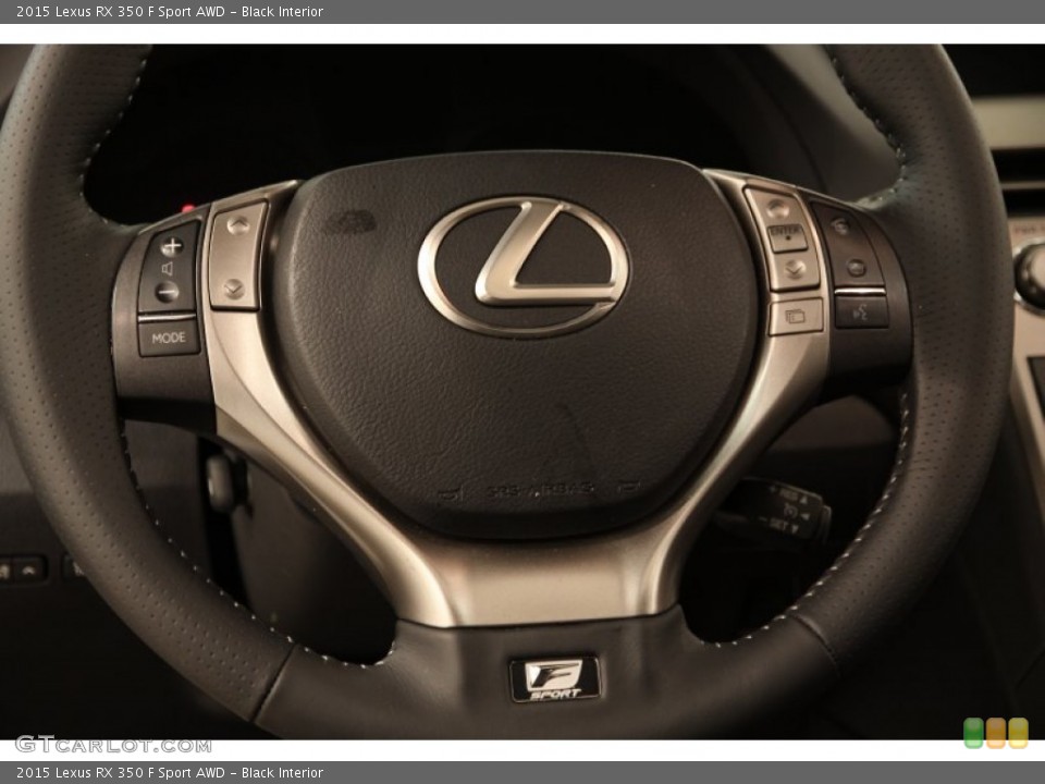 Black Interior Steering Wheel for the 2015 Lexus RX 350 F Sport AWD #104901752