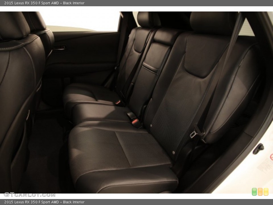 Black Interior Rear Seat for the 2015 Lexus RX 350 F Sport AWD #104902128