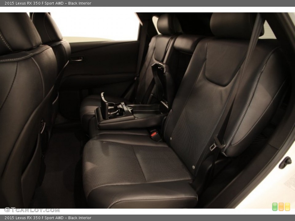 Black Interior Rear Seat for the 2015 Lexus RX 350 F Sport AWD #104902136