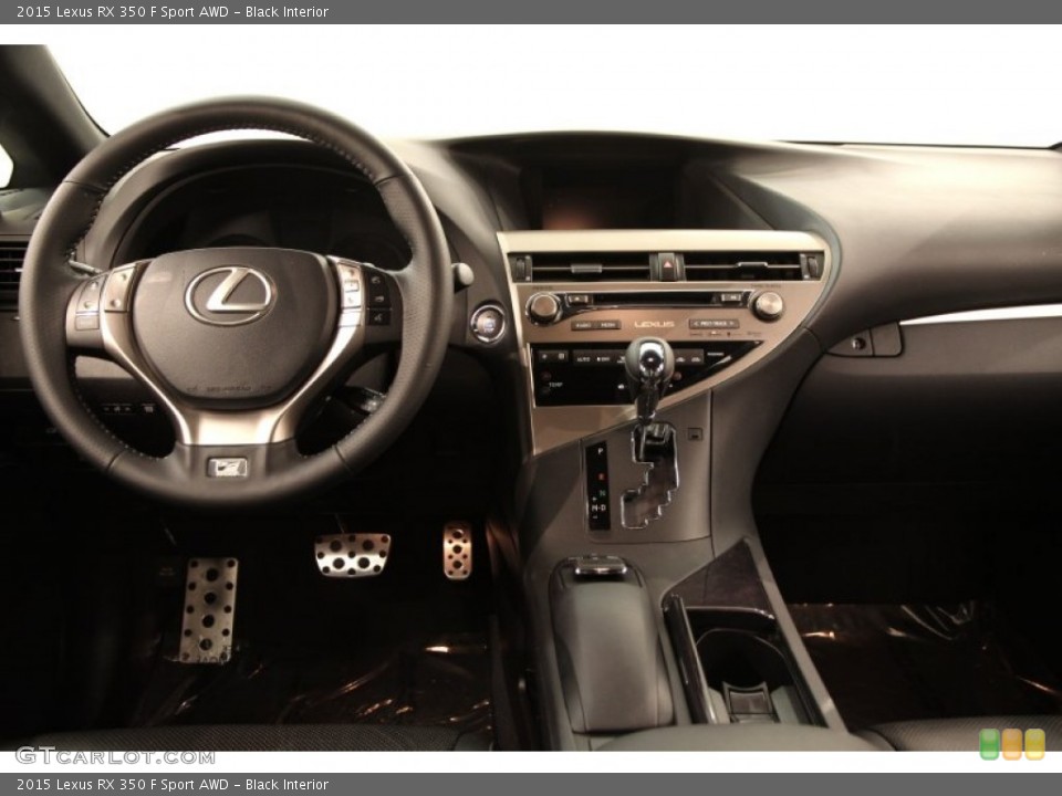 Black Interior Dashboard for the 2015 Lexus RX 350 F Sport AWD #104902142