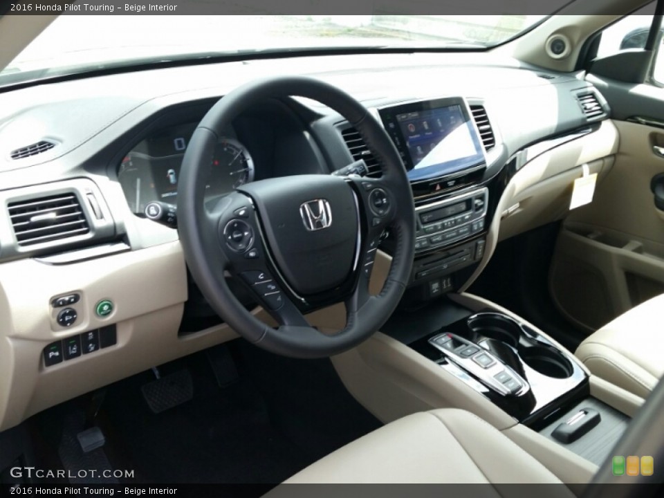 Beige Interior Prime Interior for the 2016 Honda Pilot Touring #104905759