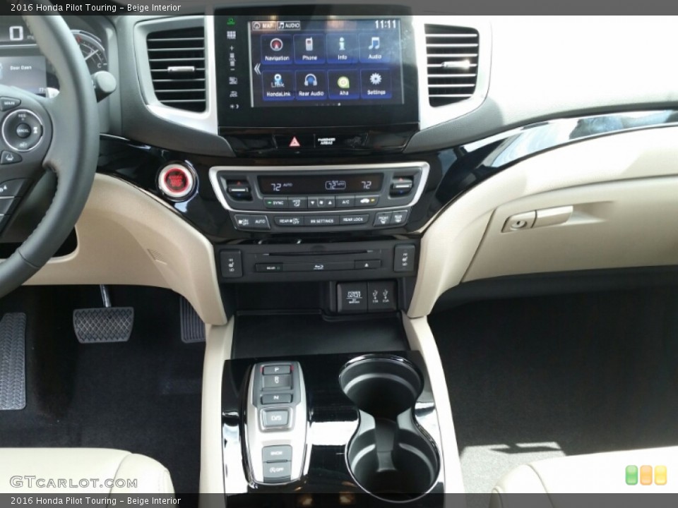Beige Interior Controls for the 2016 Honda Pilot Touring #104905820