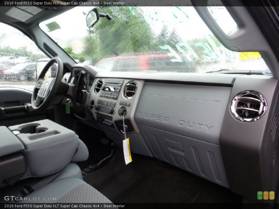 Steel Interior Photo for the 2016 Ford F550 Super Duty XLT Super Cab Chassis 4x4 #104915195