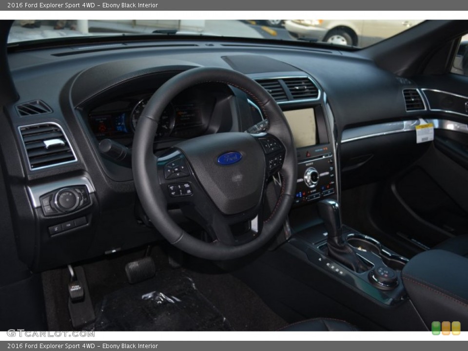 Ebony Black Interior Dashboard for the 2016 Ford Explorer Sport 4WD #104920683