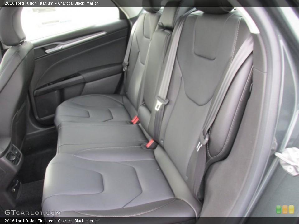 Charcoal Black Interior Rear Seat for the 2016 Ford Fusion Titanium #104927255