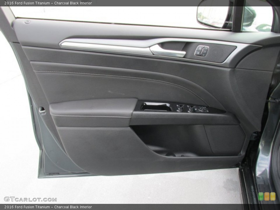 Charcoal Black Interior Door Panel for the 2016 Ford Fusion Titanium #104927276