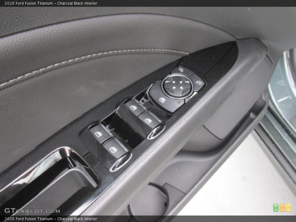 Charcoal Black Interior Controls for the 2016 Ford Fusion Titanium #104927298