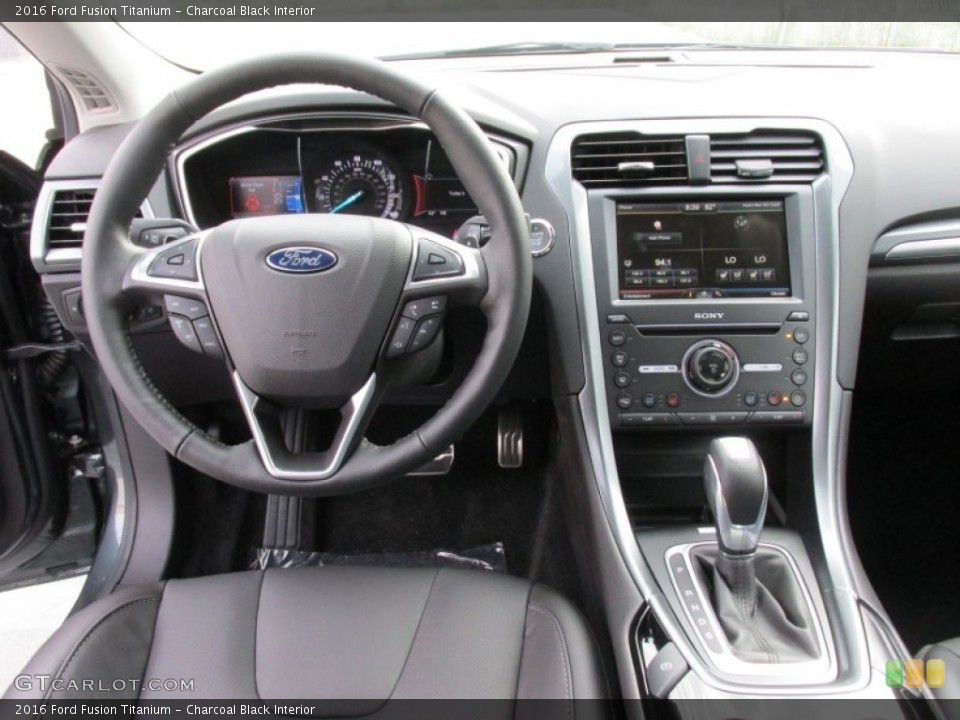 Charcoal Black Interior Dashboard for the 2016 Ford Fusion Titanium #104927366