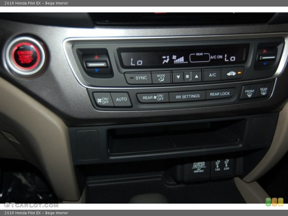 Beige Interior Controls for the 2016 Honda Pilot EX #104934468