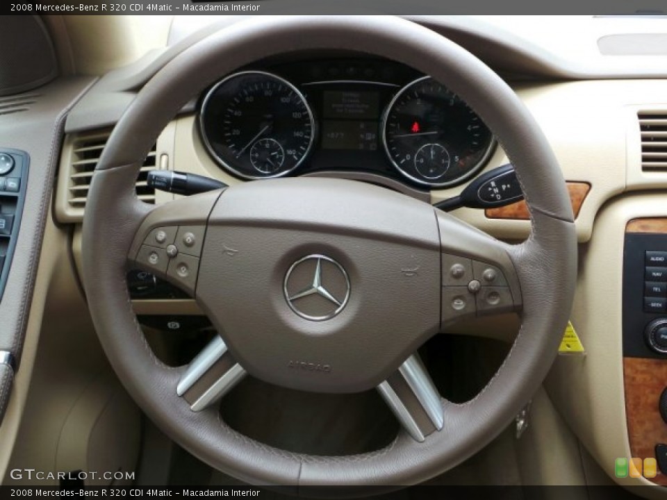 Macadamia Interior Steering Wheel for the 2008 Mercedes-Benz R 320 CDI 4Matic #104949603