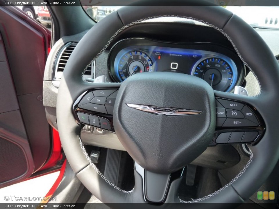 Black Interior Steering Wheel for the 2015 Chrysler 300 S AWD #104966872