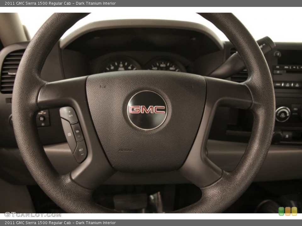 Dark Titanium Interior Steering Wheel for the 2011 GMC Sierra 1500 Regular Cab #104968867