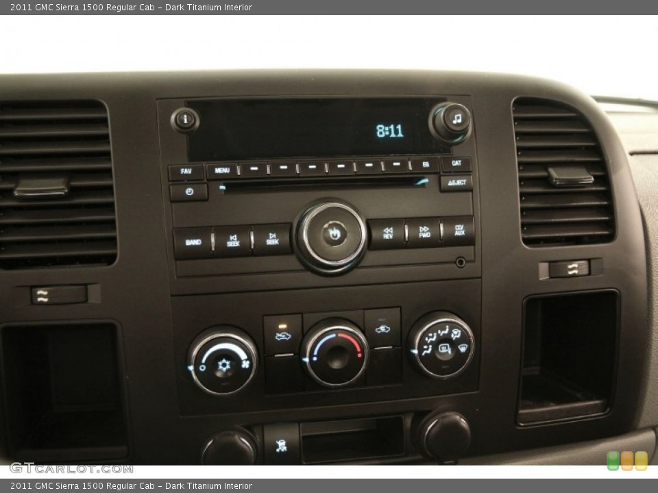 Dark Titanium Interior Controls for the 2011 GMC Sierra 1500 Regular Cab #104968906