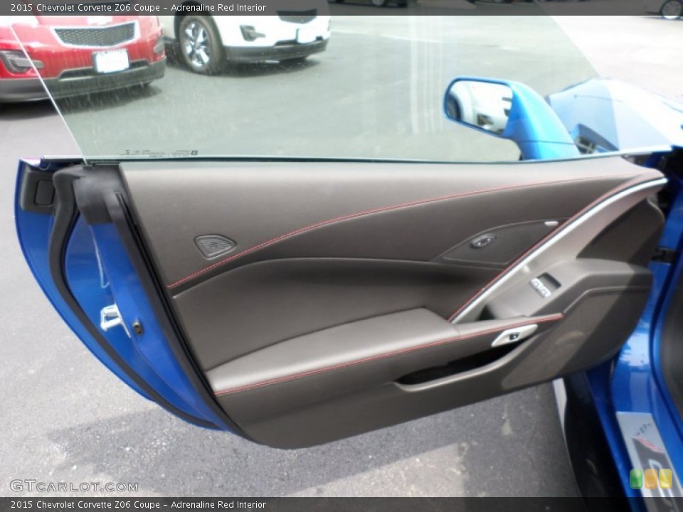 Adrenaline Red Interior Door Panel for the 2015 Chevrolet Corvette Z06 Coupe #104970109