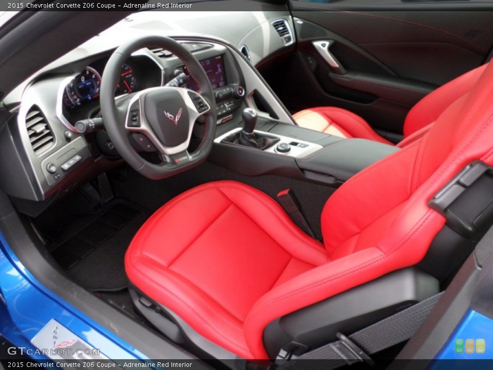 Adrenaline Red Interior Photo for the 2015 Chevrolet Corvette Z06 Coupe #104970157