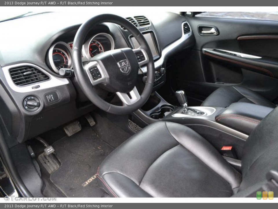 R/T Black/Red Stitching 2013 Dodge Journey Interiors