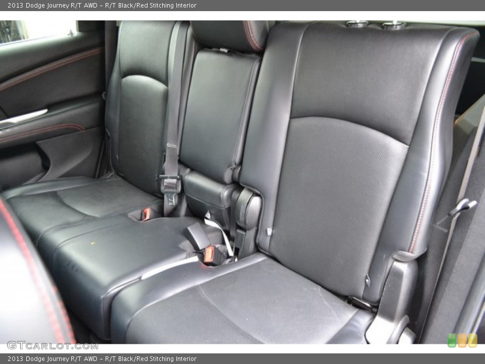 R/T Black/Red Stitching Interior Rear Seat for the 2013 Dodge Journey R/T AWD #104977888