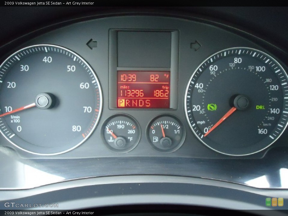 Art Grey Interior Gauges for the 2009 Volkswagen Jetta SE Sedan #104993004