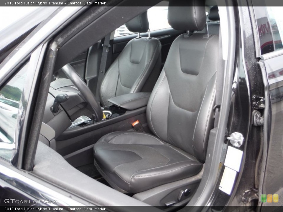 Charcoal Black Interior Front Seat for the 2013 Ford Fusion Hybrid Titanium #104996772