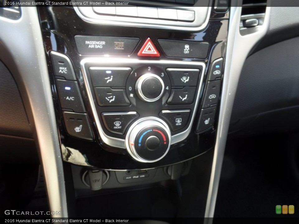 Black Interior Controls for the 2016 Hyundai Elantra GT  #104998863