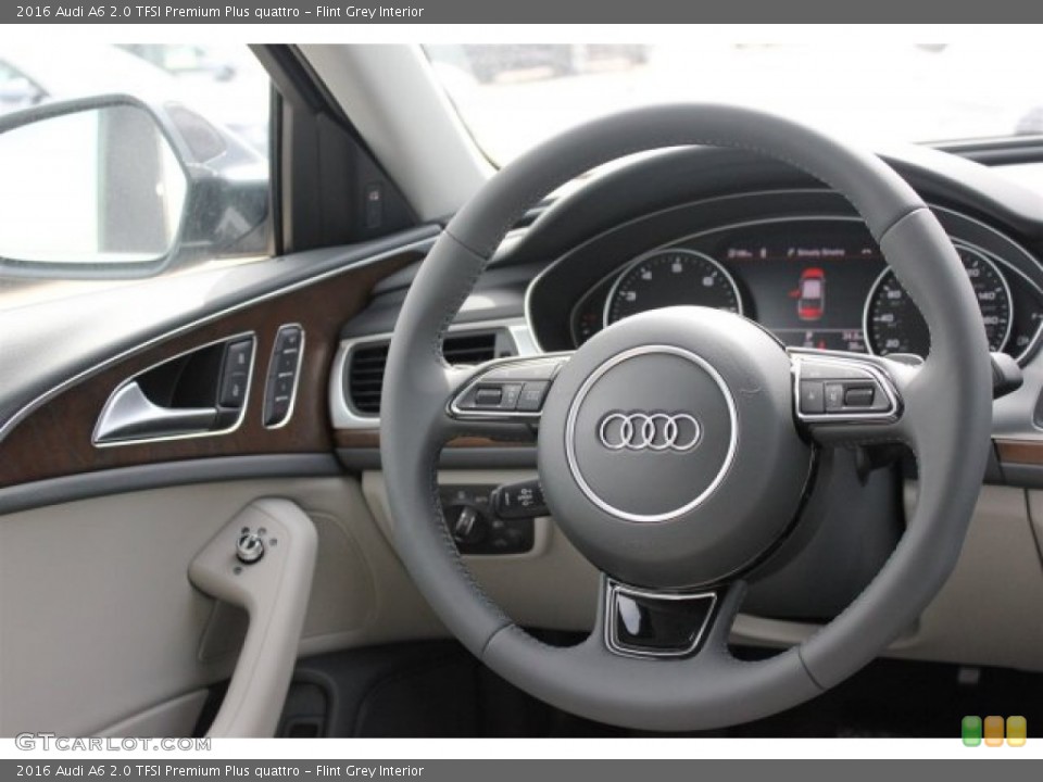 Flint Grey Interior Steering Wheel for the 2016 Audi A6 2.0 TFSI Premium Plus quattro #105003717