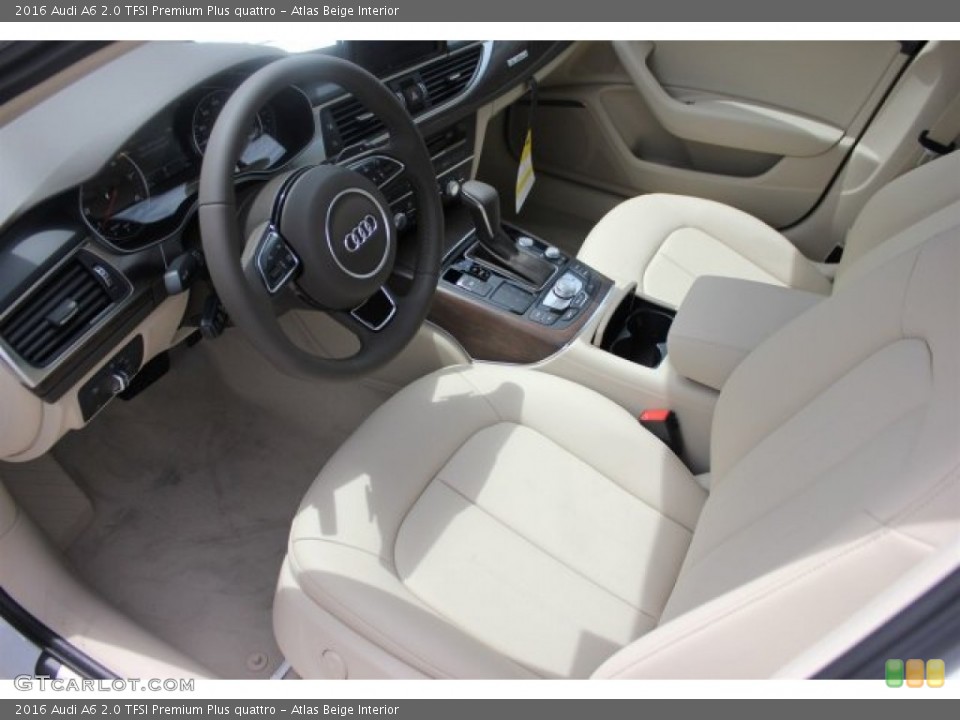 Atlas Beige Interior Prime Interior for the 2016 Audi A6 2.0 TFSI Premium Plus quattro #105004966