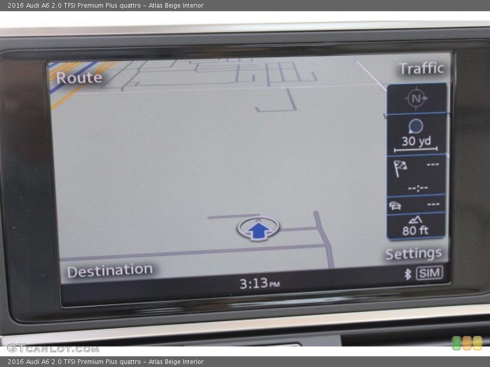 Atlas Beige Interior Navigation for the 2016 Audi A6 2.0 TFSI Premium Plus quattro #105005310