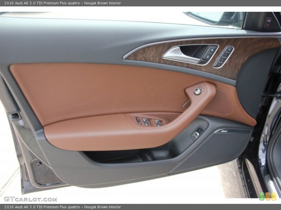 Nougat Brown Interior Door Panel for the 2016 Audi A6 3.0 TDI Premium Plus quattro #105005991