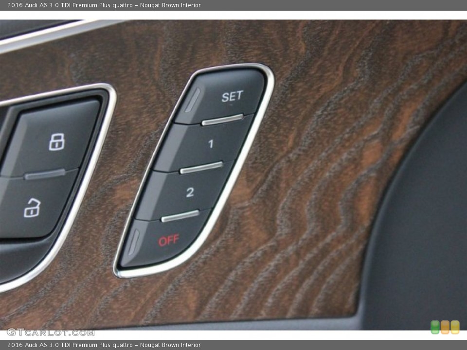 Nougat Brown Interior Controls for the 2016 Audi A6 3.0 TDI Premium Plus quattro #105006033