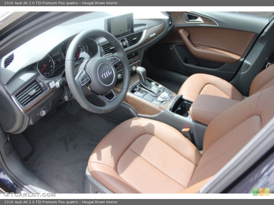 Nougat Brown Interior Photo for the 2016 Audi A6 3.0 TDI Premium Plus quattro #105006093