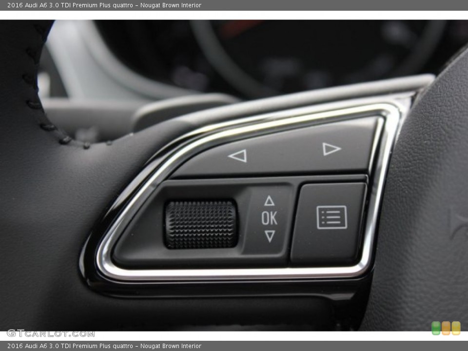 Nougat Brown Interior Controls for the 2016 Audi A6 3.0 TDI Premium Plus quattro #105006390