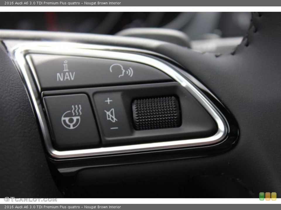 Nougat Brown Interior Controls for the 2016 Audi A6 3.0 TDI Premium Plus quattro #105006417