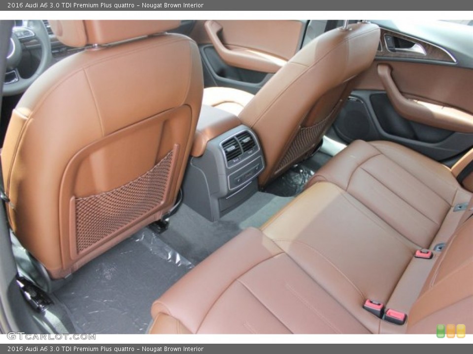 Nougat Brown Interior Rear Seat for the 2016 Audi A6 3.0 TDI Premium Plus quattro #105006486