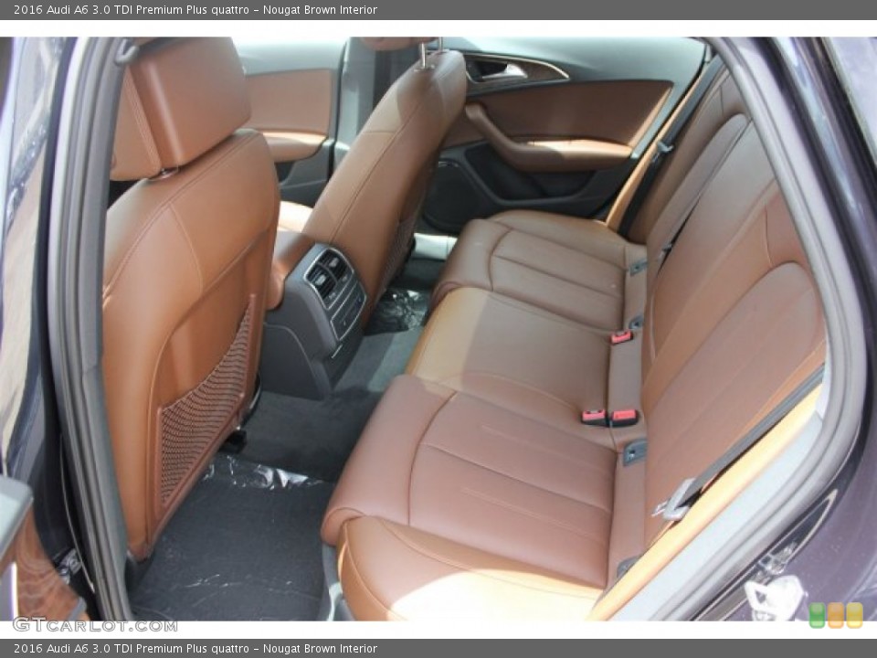 Nougat Brown Interior Rear Seat for the 2016 Audi A6 3.0 TDI Premium Plus quattro #105006501