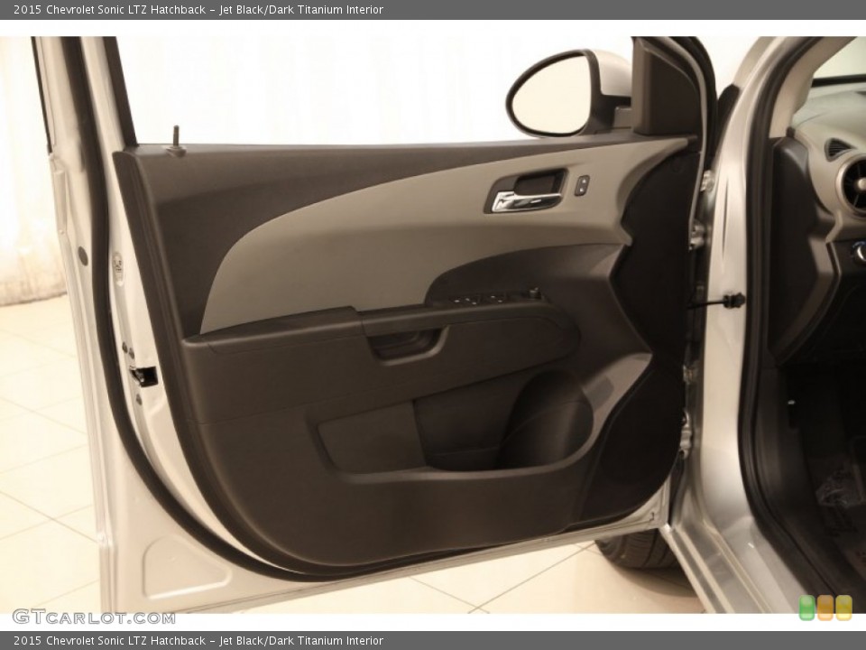 Jet Black/Dark Titanium Interior Door Panel for the 2015 Chevrolet Sonic LTZ Hatchback #105012972