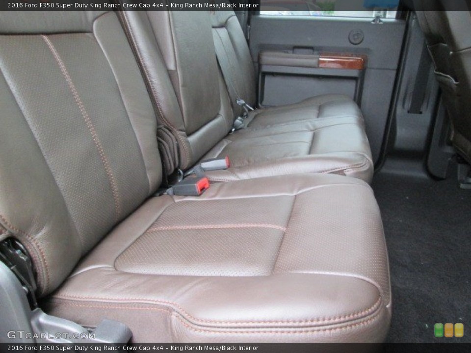 King Ranch Mesa/Black Interior Rear Seat for the 2016 Ford F350 Super Duty King Ranch Crew Cab 4x4 #105029472
