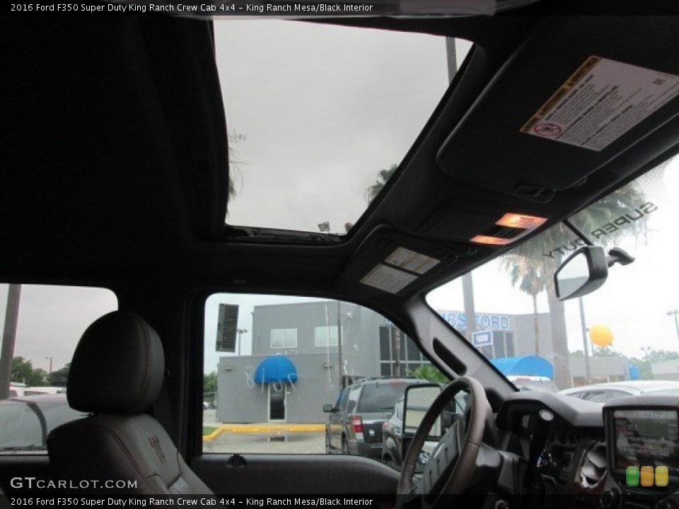 King Ranch Mesa/Black Interior Sunroof for the 2016 Ford F350 Super Duty King Ranch Crew Cab 4x4 #105029682