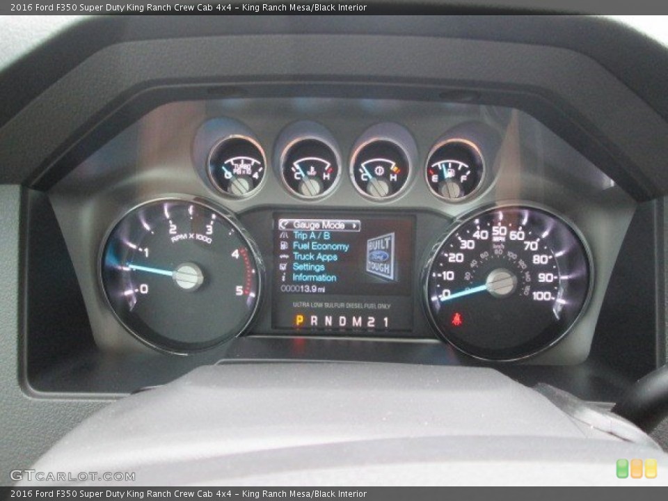 King Ranch Mesa/Black Interior Gauges for the 2016 Ford F350 Super Duty King Ranch Crew Cab 4x4 #105029936